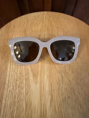 Diff Eyewear The Kamp Polarized Sunglasses in Taupe